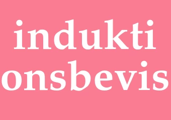 Synonym induktionsbevis