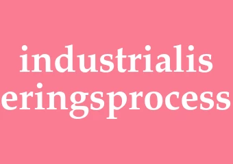 Synonym industrialiseringsprocess
