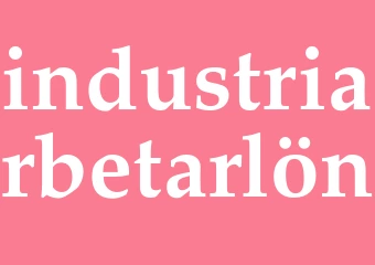 Synonym industriarbetarlön
