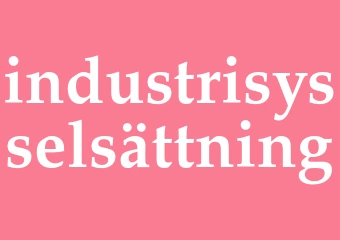 Synonym industrisysselsättning