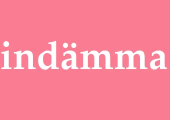 Synonym indämma