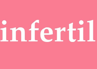 Synonym infertil