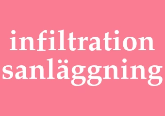 Synonym infiltrationsanläggning