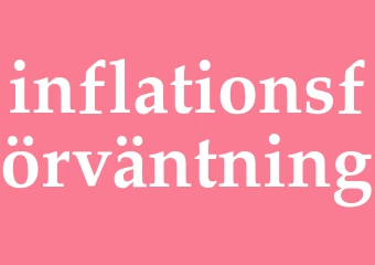 Synonym inflationsförväntning