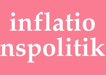 Synonym inflationspolitik