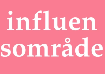 Synonym influensområde