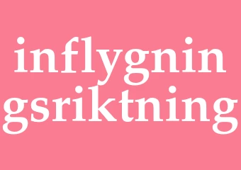 Synonym inflygningsriktning