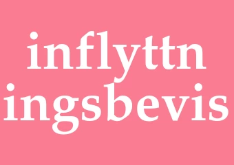 Synonym inflyttningsbevis