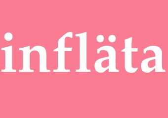 Synonym infläta