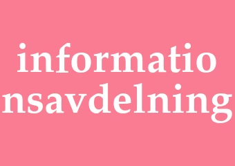 Synonym informationsavdelning