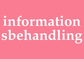 Synonym informationsbehandling