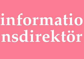 Synonym informationsdirektör