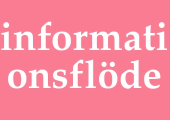 Synonym informationsflöde