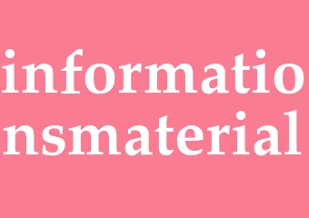 Synonym informationsmaterial