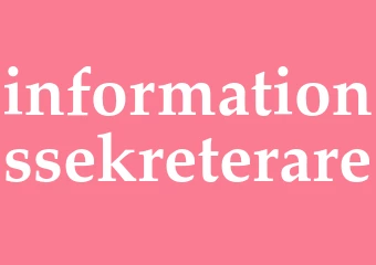 Synonym informationssekreterare