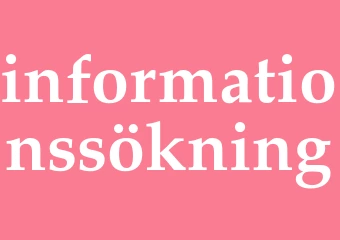 Synonym informationssökning