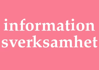Synonym informationsverksamhet