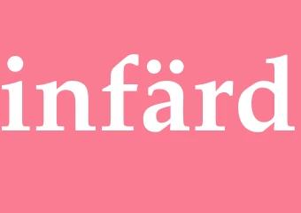 Synonym infärd