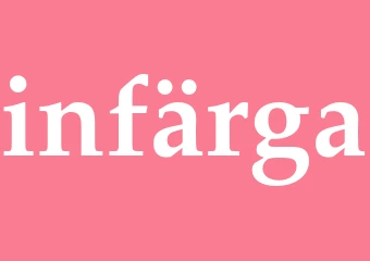 Synonym infärga
