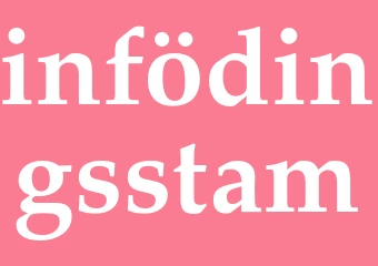 Synonym infödingsstam