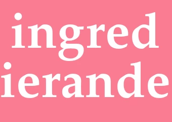 Synonym ingredierande