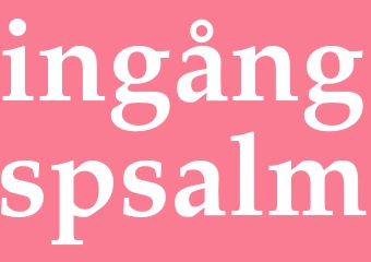 Synonym ingångspsalm