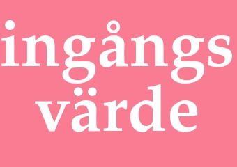 Synonym ingångsvärde