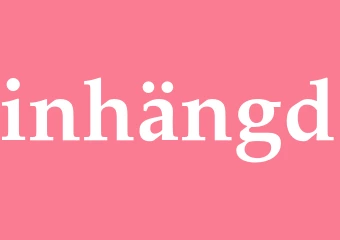 Synonym inhängd