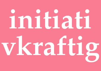 Synonym initiativkraftig
