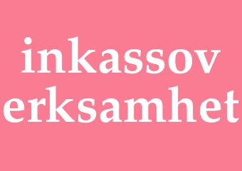 Synonym inkassoverksamhet