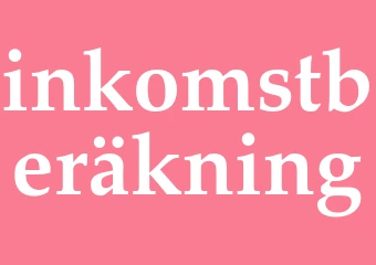 Synonym inkomstberäkning