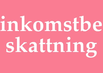 Synonym inkomstbeskattning