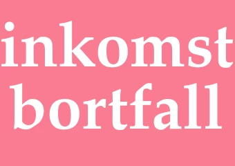 Synonym inkomstbortfall
