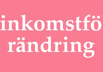 Synonym inkomstförändring