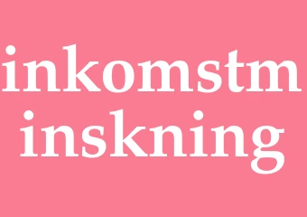 Synonym inkomstminskning