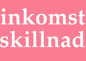 Synonym inkomstskillnad