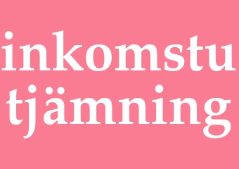 Synonym inkomstutjämning