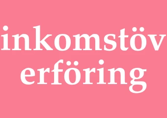 Synonym inkomstöverföring