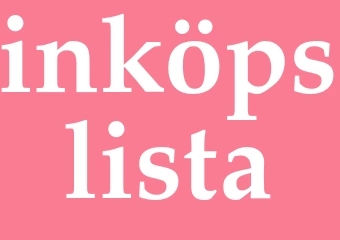 Synonym inköpslista