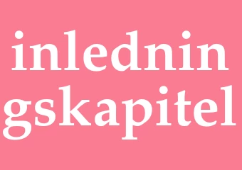 Synonym inledningskapitel