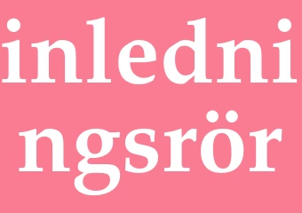Synonym inledningsrör