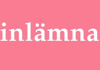 Synonym inlämna