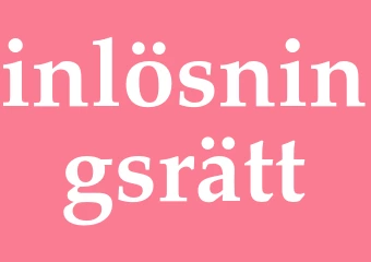 Synonym inlösningsrätt