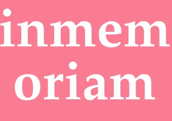 Synonym inmemoriam