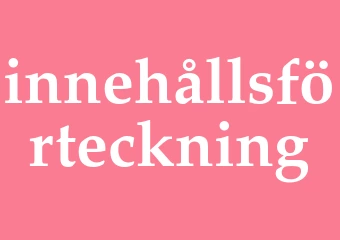 Synonym innehållsförteckning