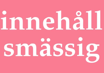 Synonym innehållsmässig
