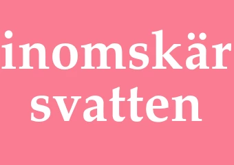 Synonym inomskärsvatten