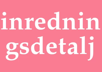 Synonym inredningsdetalj