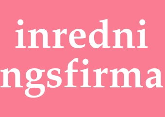 Synonym inredningsfirma