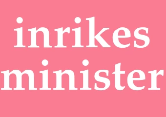 Synonym inrikesminister